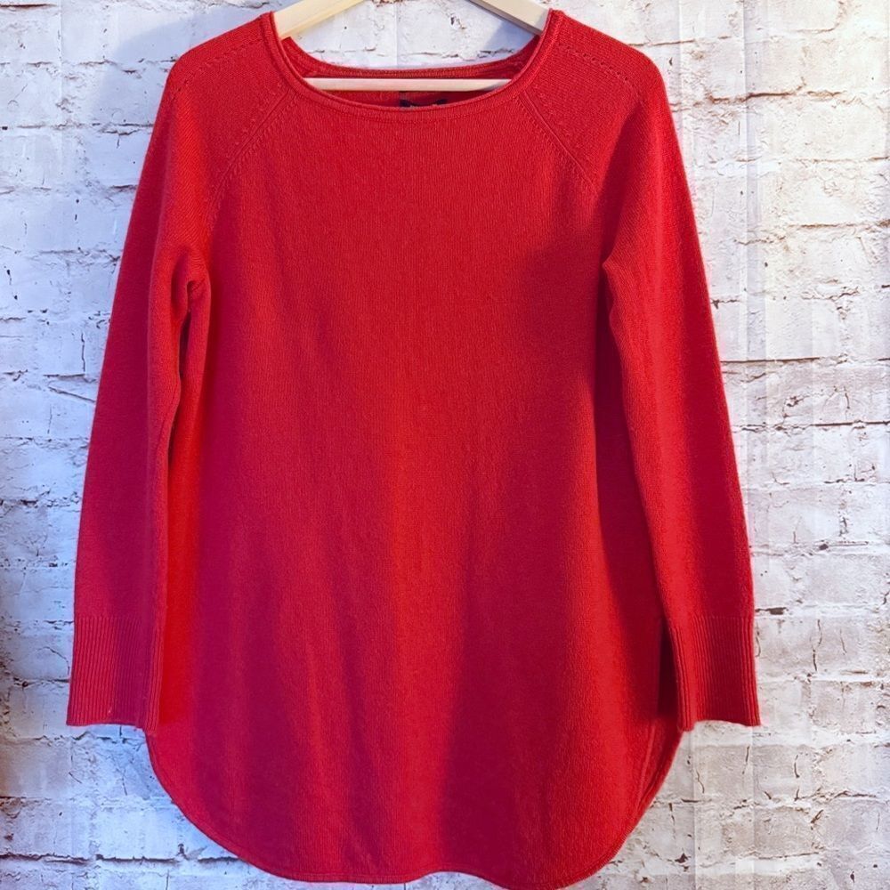Halogen cashmere wool blend tunic sweater